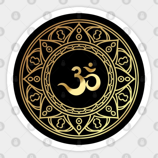 Ohm Gold Sticker by BadDesignCo